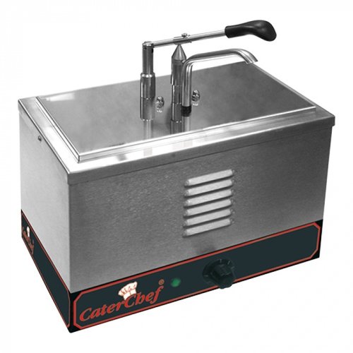  CaterChef  Distributeur de sauce 5,4 L | acier inoxydable | 27(H)x36,5(L)x27,5(P)cm 