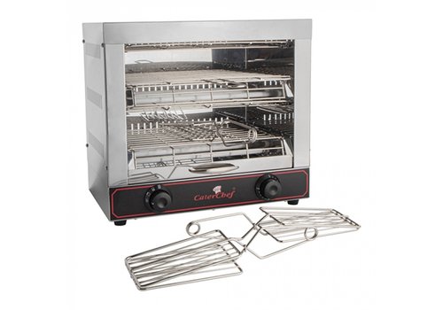  CaterChef  Machine à sandwich | acier inoxydable | 40(h)x 44 x20 cm 