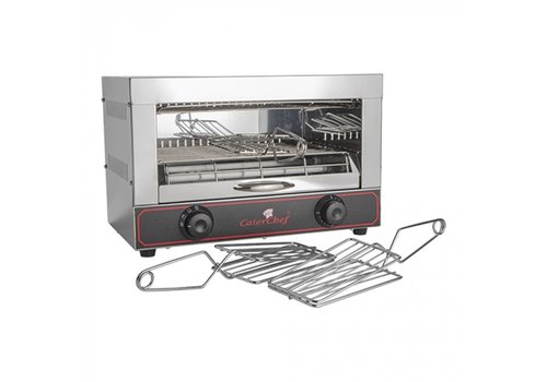  CaterChef  Machine à sandwich | acier inoxydable | 29(h) x 44 x 30 cm 