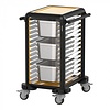 CaterChef  Chariot à étagères | 99(h)x 57 x 71 cm | 4 roues