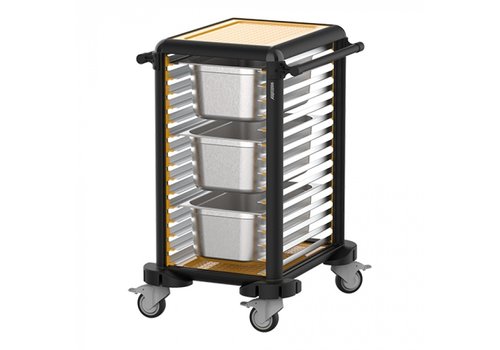  CaterChef  Chariot à étagères | 99(h)x 57 x 71 cm | 4 roues 