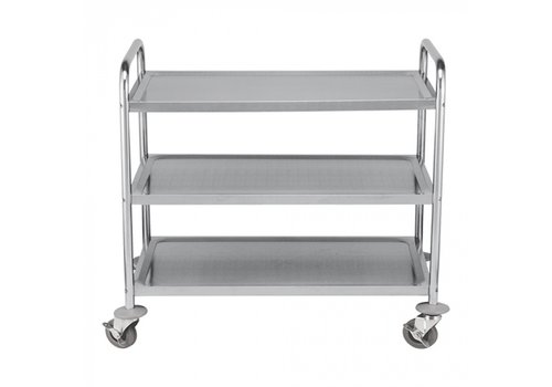  CaterChef  Serving trolley | stainless steel | 94(H)x85.5(W)x53.5(D)cm 