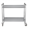 CaterChef  Chariot de service | acier inoxydable | 94(H)x92,2(L)x60,2(P)cm