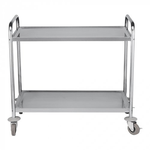  CaterChef  Chariot de service | acier inoxydable | 94(H)x92,2(L)x60,2(P)cm 
