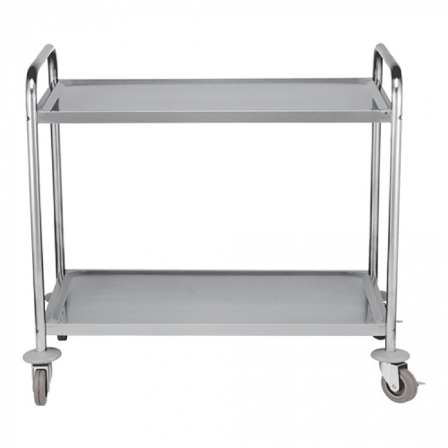 Serving trolley | stainless steel | 94(H)x92.2(W)x60.2(D)cm