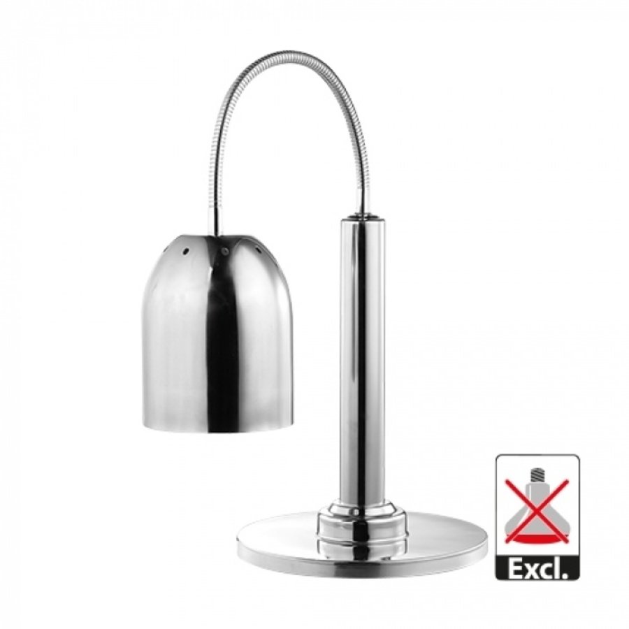 Warming lamp | 230V | stainless steel | Chrome