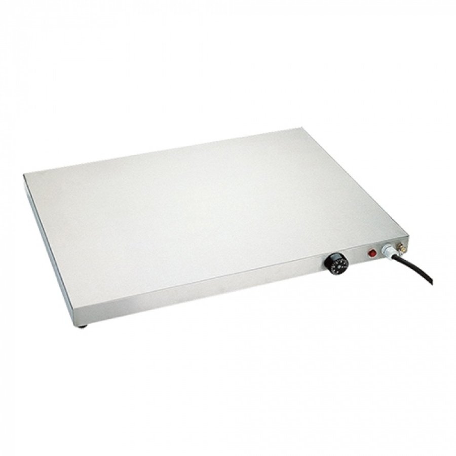 Plaque chauffante | acier inoxydable | 30° à 90°C | 60x40x6(H) cm