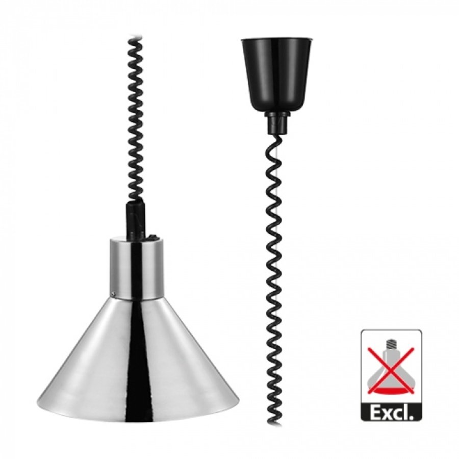 Lampe chauffante | Chrome | 21,5 (H) x 28 Ø