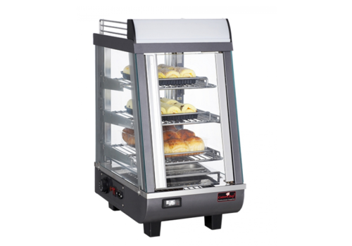  CaterChef  Vitrine chauffante | acier inoxydable | 34,5x48x66(H) cm 
