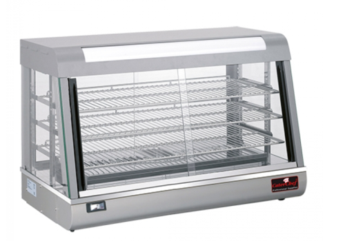 CaterChef  Vitrine chauffante | acier inoxydable | 90x48x60,5(H) cm 