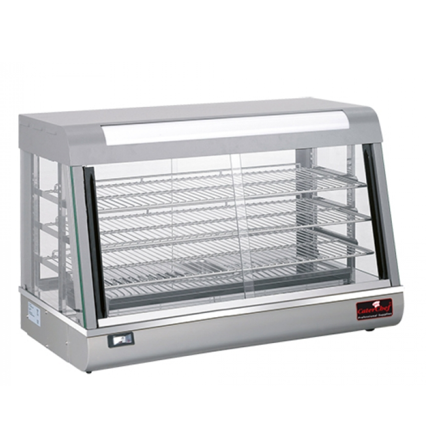 Vitrine chauffante | acier inoxydable | 90x48x60,5(H) cm