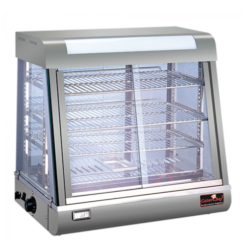  CaterChef  Warming display case | stainless steel | 66x44x64.5(H) cm 