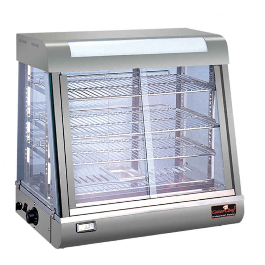 Vitrine chauffante | acier inoxydable | 66x44x64,5(H) cm