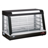 CaterChef   Vitrine chauffante | acier inoxydable | Noir | 90x48x(h)60,5 cm