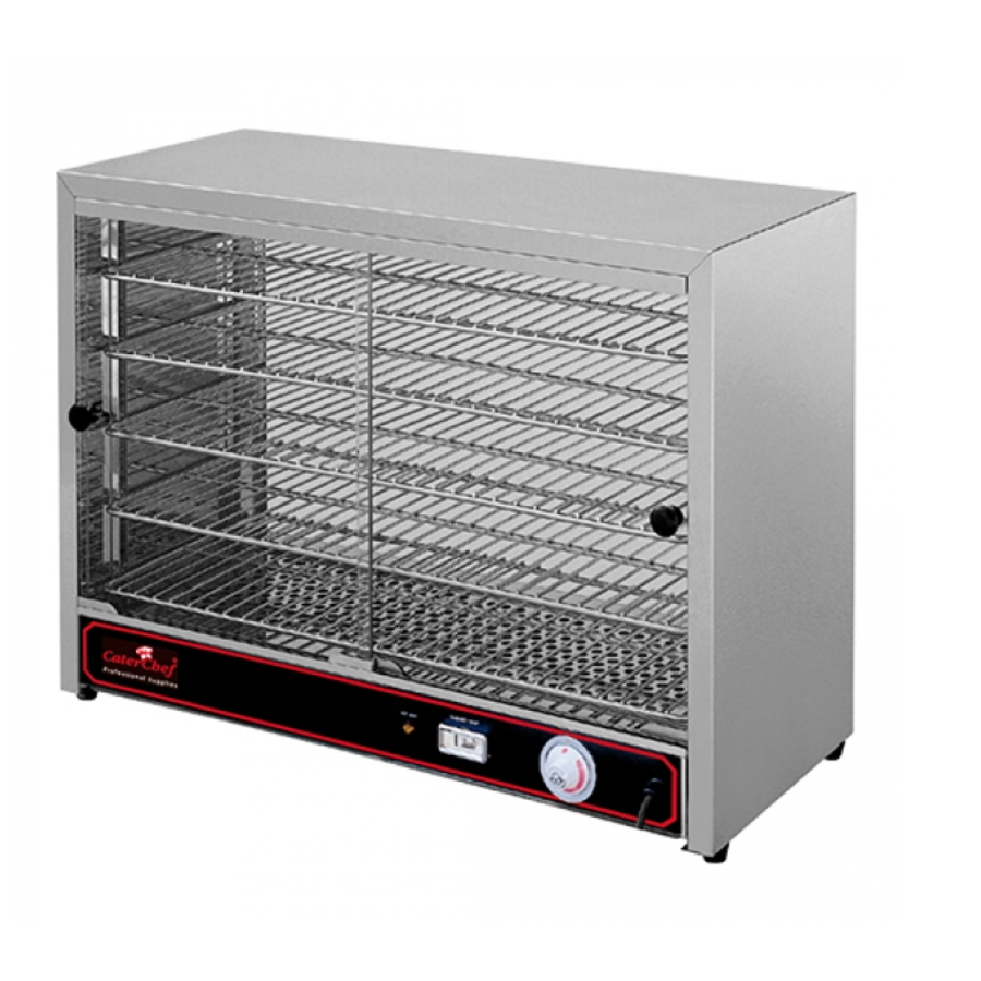 Warming display case | 1000W | stainless steel | 64x36x53(H) cm