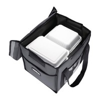 isolierte Liefertasche | Grau | 38 (h) x 30,5 x 38 cm