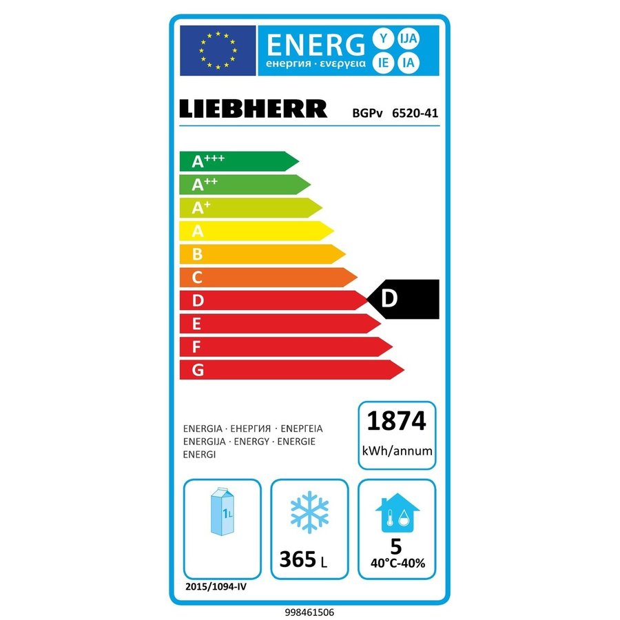 BGPv6520 | Congélateur standard de boulangerie 365 L | Acier