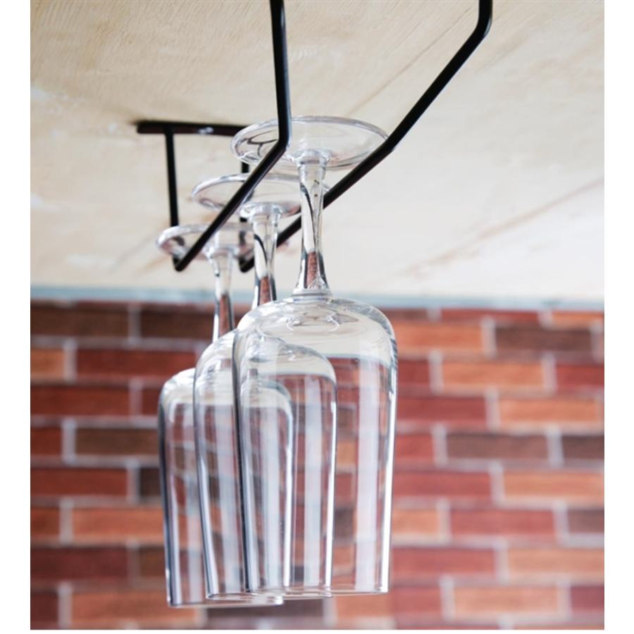 Porte-verres à vin | Noir | 25,5 cm