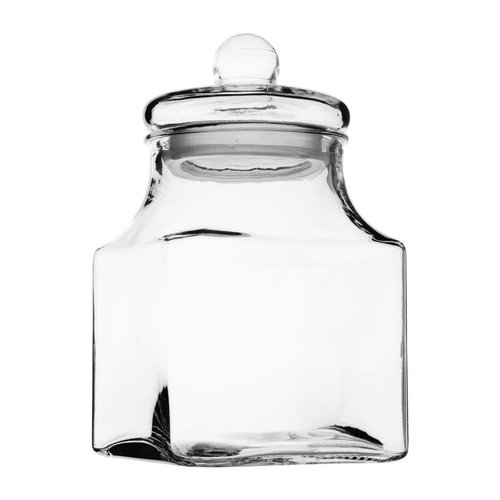  Olympia Glass storage jar | square | 2.9L 