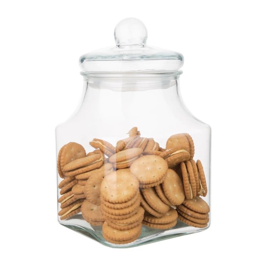 Glass storage jar | square | 2.9L