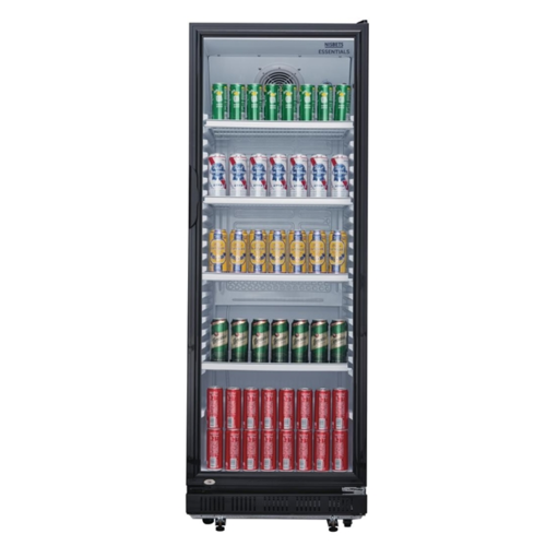  HorecaTraders Freestanding display cooling | Black | 346L | 173.2(h)x62x63.5 cm 