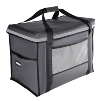 isolierte Liefertasche | Grau | 54x36x(h)43 cm