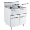 Combisteel Friteuse à gaz professionnelle | Debout | 2x15 litres