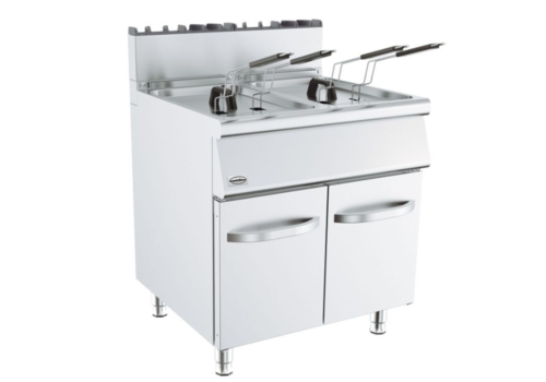  Combisteel Friteuse à gaz professionnelle | Debout | 2x15 litres 