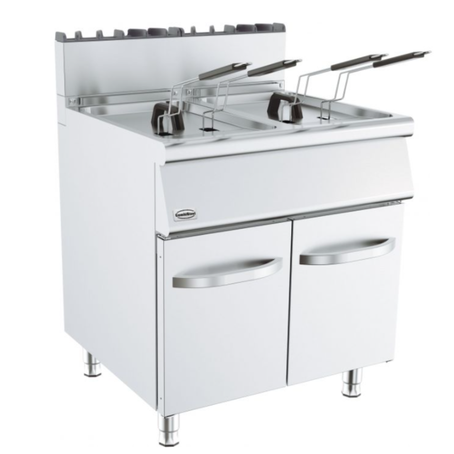Friteuse à gaz professionnelle | Debout | 2x15 litres