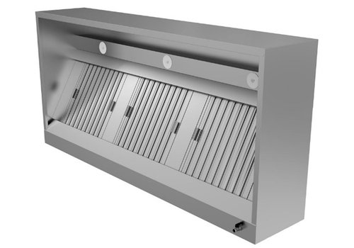  HorecaTraders Extractor hood | 400x95x(h)40 cm | Box model 