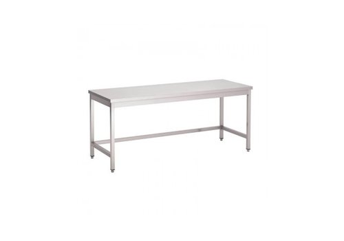  Combisteel Table de travail en acier inoxydable à base ouverte | 70 cm | 7 formats 