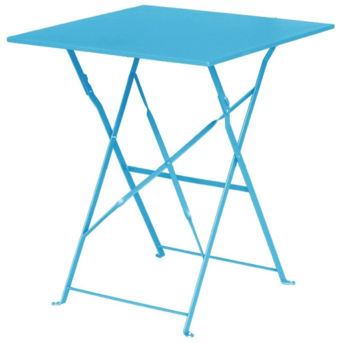  Bolero Table pliante carrée en acier | 71(h)x60(l)x60(p)cm 