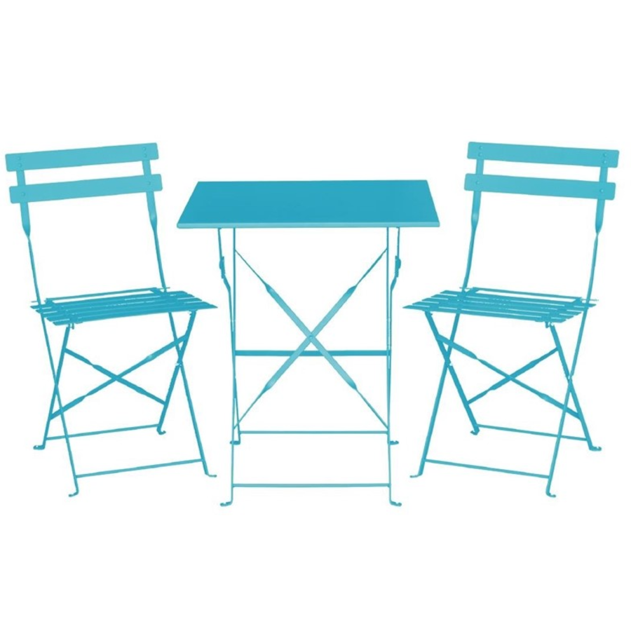 Table pliante carrée en acier | 71(h)x60(l)x60(p)cm