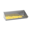 HorecaTraders Plateau à pelle | acier inoxydable | 120x32,5x(h)20 cm