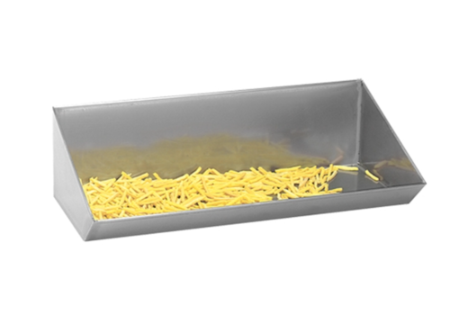  HorecaTraders Plateau à pelle | acier inoxydable | 120x32,5x(h)20 cm 