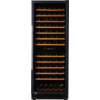 Exquisit Weinklimaschrank | Schwarz | 62,5 x 59,5 x (h) 162,5 cm | 270 Liter | 2 Temperaturzonen