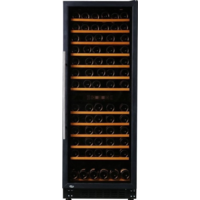Weinklimaschrank | Schwarz | 62,5 x 59,5 x (h) 162,5 cm | 270 Liter | 2 Temperaturzonen