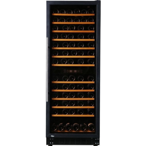  Exquisit Weinklimaschrank | Schwarz | 62,5 x 59,5 x (h) 162,5 cm | 270 Liter | 2 Temperaturzonen 