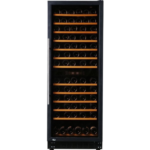  Exquisit Wine cooler | Black | 62.5x59.5x (h) 162.5 cm | 270L | 2 temperature zones 
