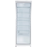 Kühlschrank mit Glastür | Weiß | No-Frost | 6 Ablagen | 350 l | 600 x 600 x 1730 mm