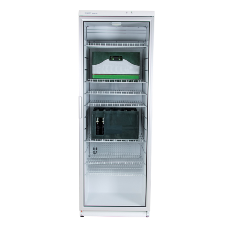 Réfrigérateur à porte vitrée | Blanc | No-Frost | 6 clayettes | 350 L | 600 x 600 x 1730 mm