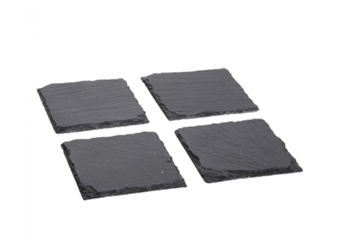  HorecaTraders Serviertablett | 10x10cm | Schiefer 