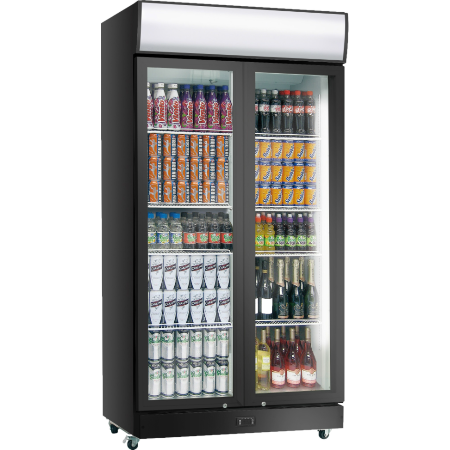 Display Fridge | Black | 69x120x (h) 200 cm | 960L | No Frost