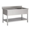 Combisteel Sink table | 120x60x85 (H)cm | 2 variants
