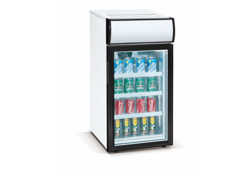  Exquisit Display koelkast | Zwart/ Wit | 50x46x(h)98 cm | 84 L 