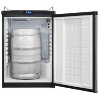 Refroidisseur de fût de bière | acier inoxydable | 62x61,5x89 cm | 163 L