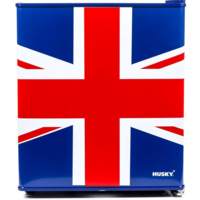 Minikühlschrank | Blau/Rot | 46x43x(h)51 cm | 43 Liter