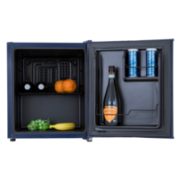 Minikühlschrank | Blau/Rot | 46x43x(h)51 cm | 43 Liter