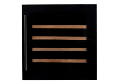  HorecaTraders Refroidisseur à vin | Noir | 54,5x54,5x(h)89 cm | 36 bouteilles 