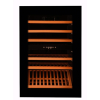 Weinkühler | Schwarz | 53,5x54x89 cm | 2 Temperaturzonen